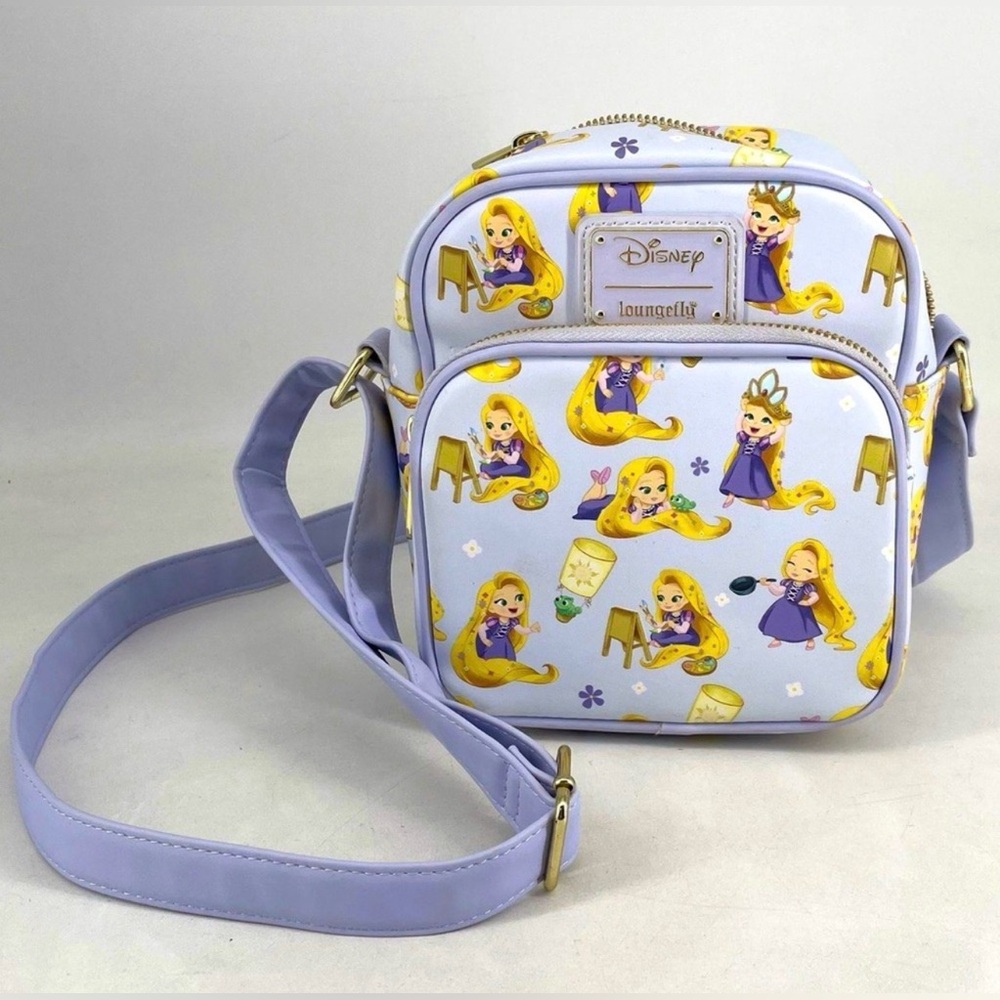 NEW Loungefly Disney Tangled Rapunzel Crossbody Mini Bag Collectible Princess - Picture 2 of 5